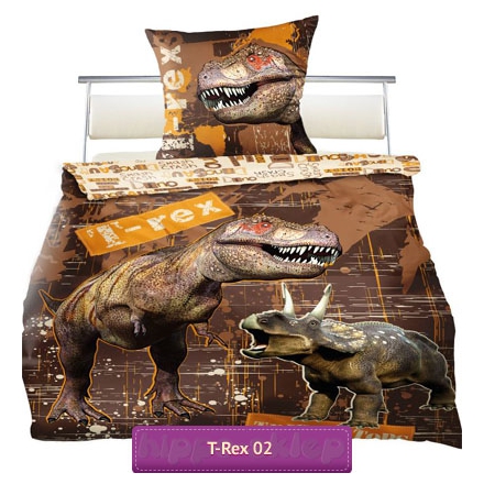 Tyrannosaurus T-rex bedding set 01B brown 150x200