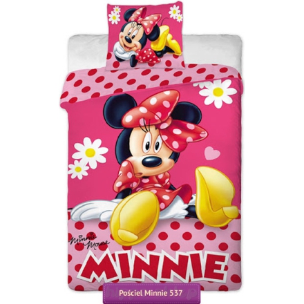 Disney Minnie Mouse bedding with pink polka dot 140x200
