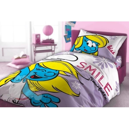 Kids bedding Smurfs 03 (Smurfette) Faro 5907750538881