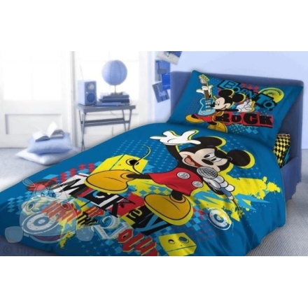 Kids bedding Mickey Mouse 140x200 cm, blue