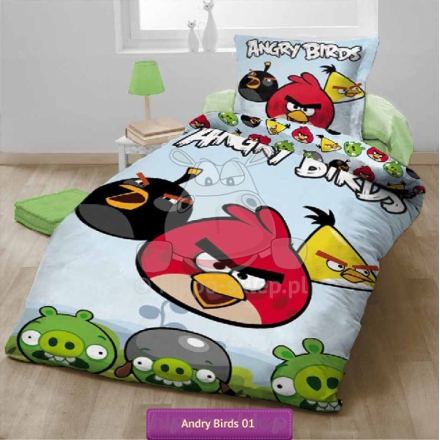 Classic Angry Birds bed set AB 012
