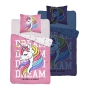 Duvet cover & pillow case with Unicorn size 140x160 or 140x180