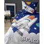 Rocket bedding with glowing elements 150x200 or 160x200 for a boys