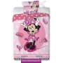 Kids bedding Minnie Mouse 140x200 or 135x200, pale pink