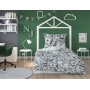 Cotton bedding with 100 american dollars notes 160x200