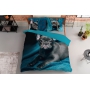 Bedding with French Bulldog duvet size 200x200 & double pillowcase 50x60 cm
