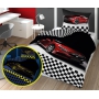 Glow in the dark bed linen with car