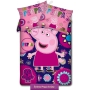 Peppa Pig with flowers theme kids bedding for girls with double pillowcase