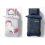 Kids duvet cover and pillow case set with Unicorn design  