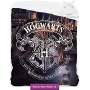 Hogwarts castle Harry Potter bedspread 150x215, brown 