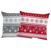 Christmas pillowcase with Scandinavian pattern