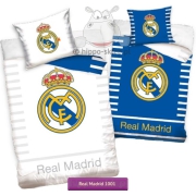 Reversible blue & white Real Madrid bedding set 140x200, 150x200