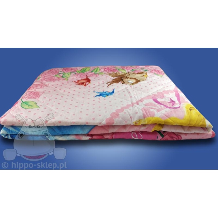 Disney Princess kids bed cover pink flowers