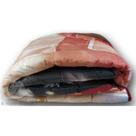 Red car bedspread - bed cover packing