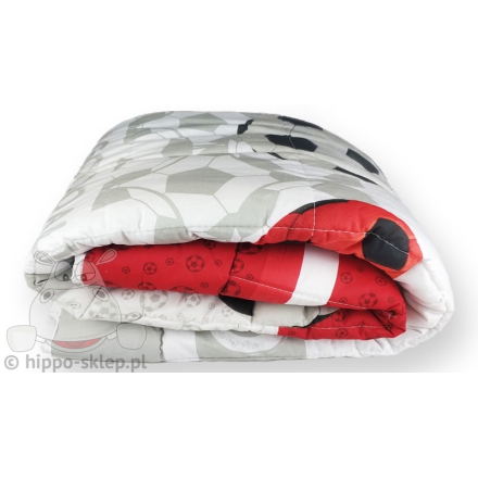 Kids bedspread with red & white balls