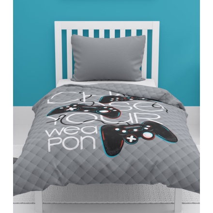 Kids bedspread with gamepad