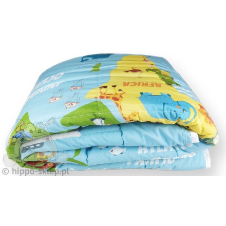 World map kids bed cover - packing