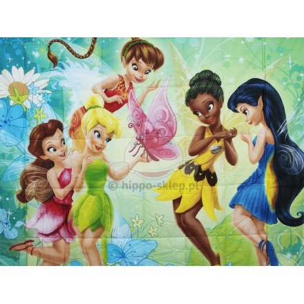 Tinkerbell and Disney Fairies quilted bedspread