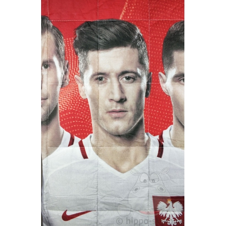 Bed cover with polish team football player - for boys