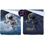 Quilted bedspread with astronaut in space, for boys