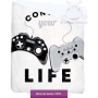 Kids bed cover with game pad theme