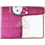 Quilted kids bed cover with Hello Kitty character