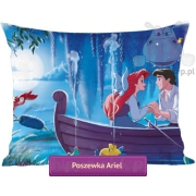  Ariel Princess & Eric large pillowcase 50x60 or 50x80, blue 
