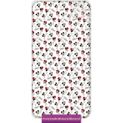 Disney Mickey & Minnie Mouse fitted sheet 90x200, white