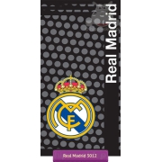 Real Madrid club crest sport towel 75x150, black 
