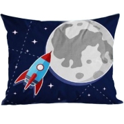Pillowcase with spaceship