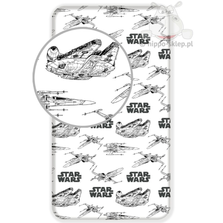 Fitted sheets with Star wars theme pattern for boys