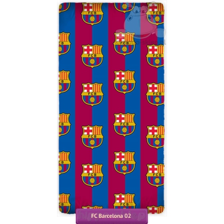 Club colors FC Barcelona fitted sheet, FCB 161034, Carbotex, 5902689401664
