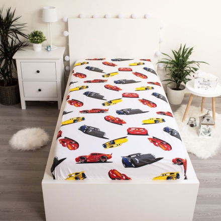 Fitted sheets with Disney Cars characters for boys