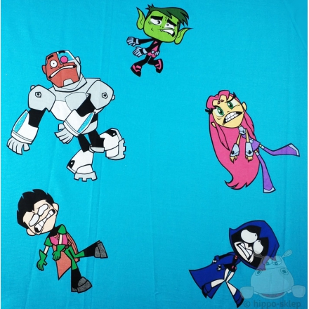 Teen Titans GO! cotton flat sheets for boys
