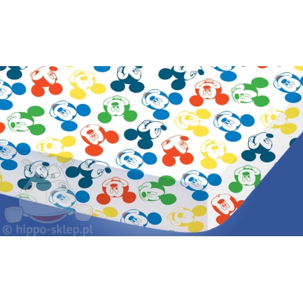 Kids fitted sheet Disney Mickey Mouse colors, CTI
