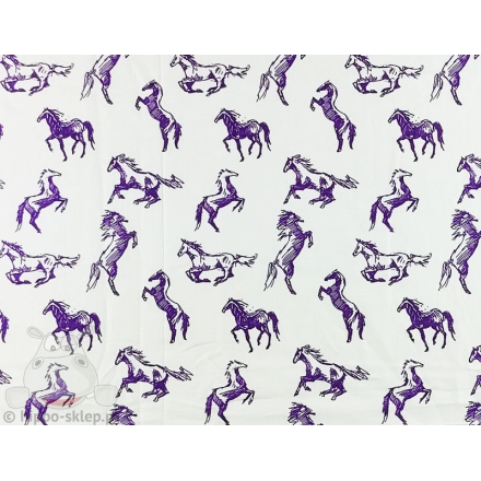 Horse theme cotton flat sheet  