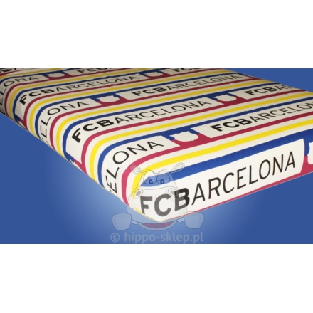 White Messi & FC Barcelona flat sheet FCB 04, 100% cotton