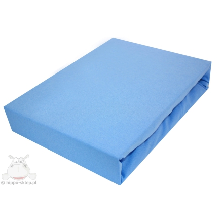 Jersey, blue fitted sheet 140x200 or 60x120