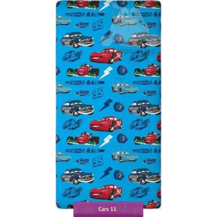 Kids fitted sheet 90x200 Disney Cars blue