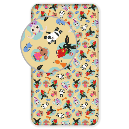 Kids fitted sheet with Bing Bunny 90x200