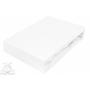 Jersey fitted sheet, white 140x200 cm