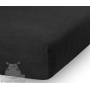 Black terry fitted sheet 80x160, 90x120, 140x200