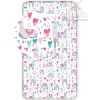 Cotton bed sheet with Lama and hearts for girls