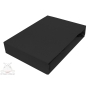 Jersey fitted sheet 140x200 cm, black