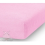 Pink terry fitted sheet 60x120, 80x160, 90x120