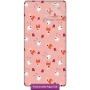 Fitted sheet Peppa Pig 90x200, salmon-pink