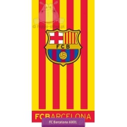 Football towel FC Barcelona red-yellow,  FCB 6001 Carbotex