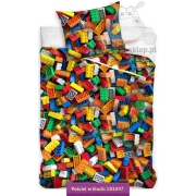 Colorful plastic brick kids bedding design 140x200 or 100x160 