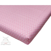 Kids pink flat sheet with stars, 140x200