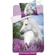 Bedding with a white horse 150x200, 135x200
